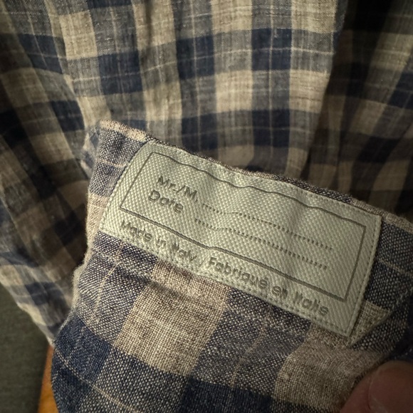 Eleventy Platinum Grey/L Blue/D Blue XXL Button Down Long Sleeve Plaid Shirt - Picture 3 of 11